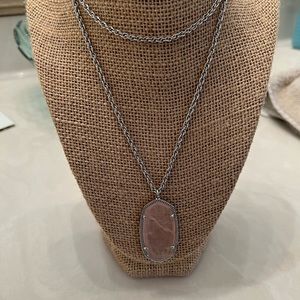 Kendra Scott necklace pink with silver